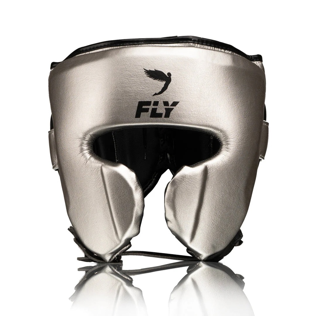 Fly Kopfschutz Cheek Protector Knight X, Silber-Schwarz