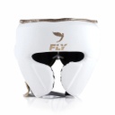 Fly Headgear Cheek Protector Knight, White-Gold