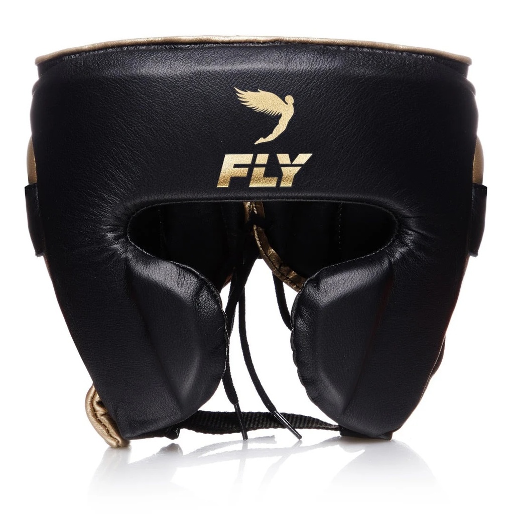 Fly Headgear Cheek Protector Knight, Black-Gold