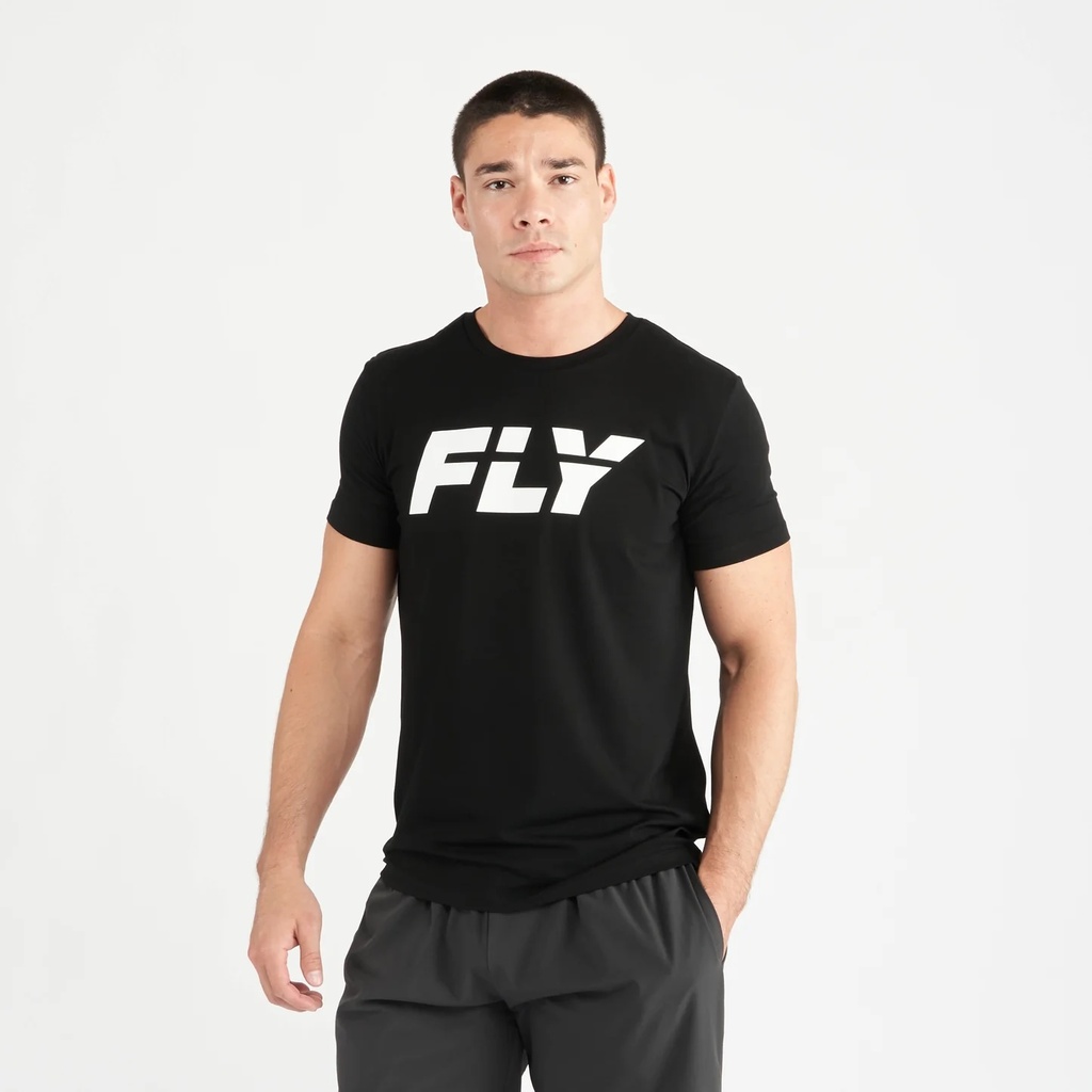 Fly T-Shirt Big Logo, Schwarz