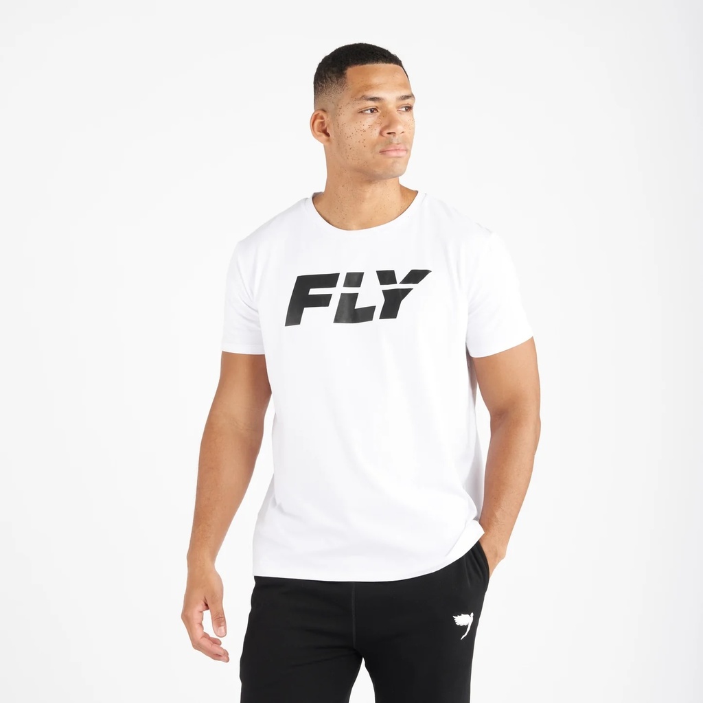 Fly T-Shirt Big Logo, Weiß