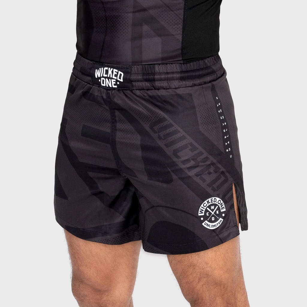 Wicked One Fight Shorts Element Outsiderz, Schwarz