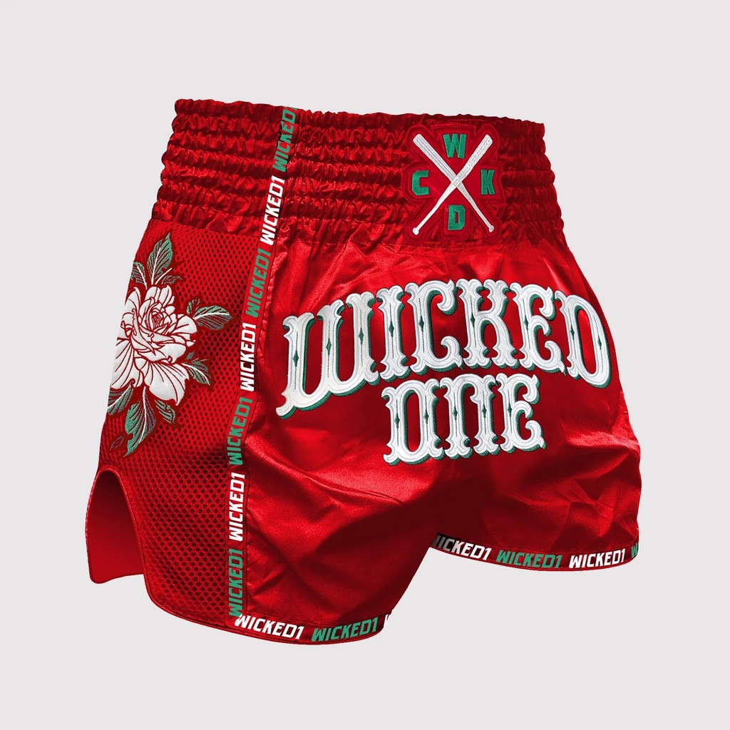 Wicked One Muay Thai Shorts Bandido, Red