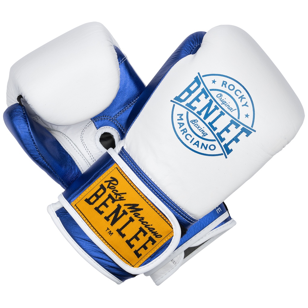 BenLee Boxing Gloves Metalshire, White-Blue