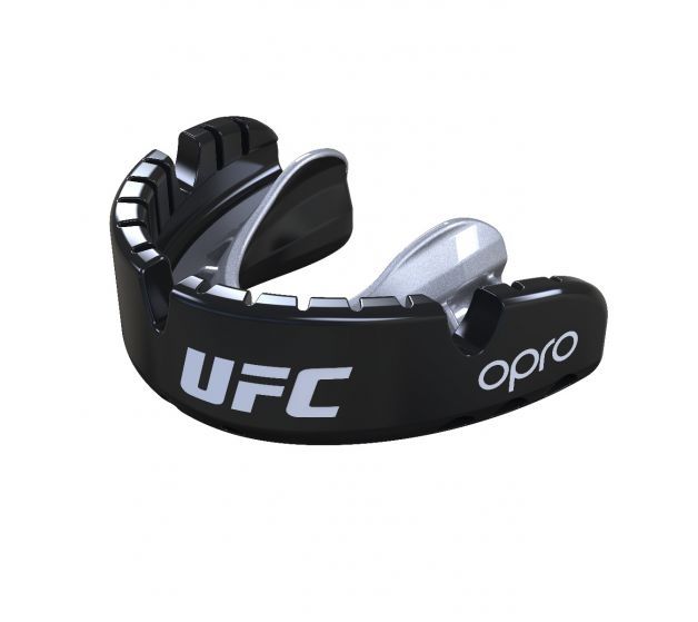 UFC Mouth Guard Opro Gold Braces, Black-Gold