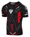 RDX Rash Guard IMMAF, Black-Red