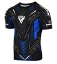 RDX Rash Guard IMMAF, Schwarz-Blau