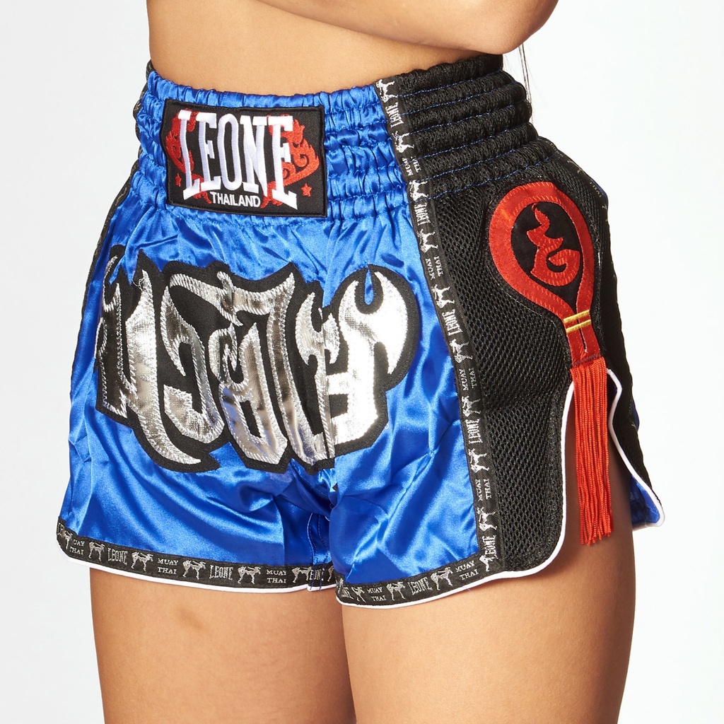 Leone Muay Thai Shorts Bangkok, Blau-Schwarz