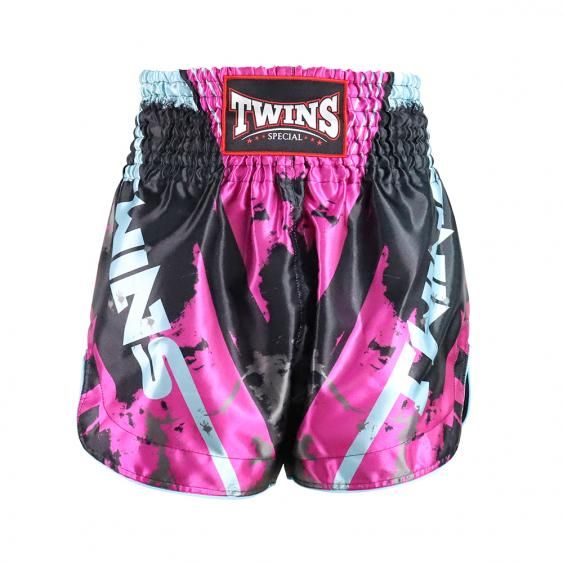 Twins Muay Thai Shorts Candy, Schwarz-Pink