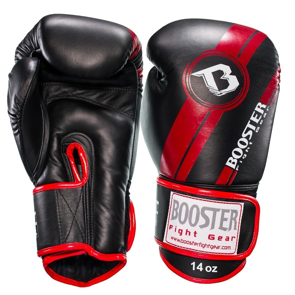 Booster Boxhandschuhe V3, Schwarz-Rot