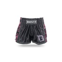 Booster Muay Thai Shorts Combat Kids, Schwarz-Pink