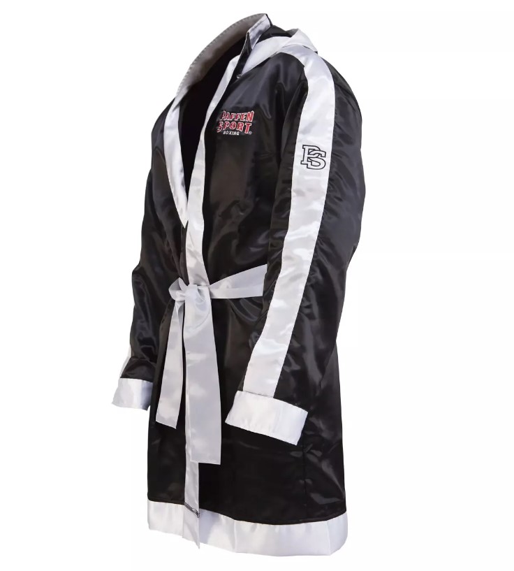 Paffen Sport Boxing Robe with Hood, Black-White