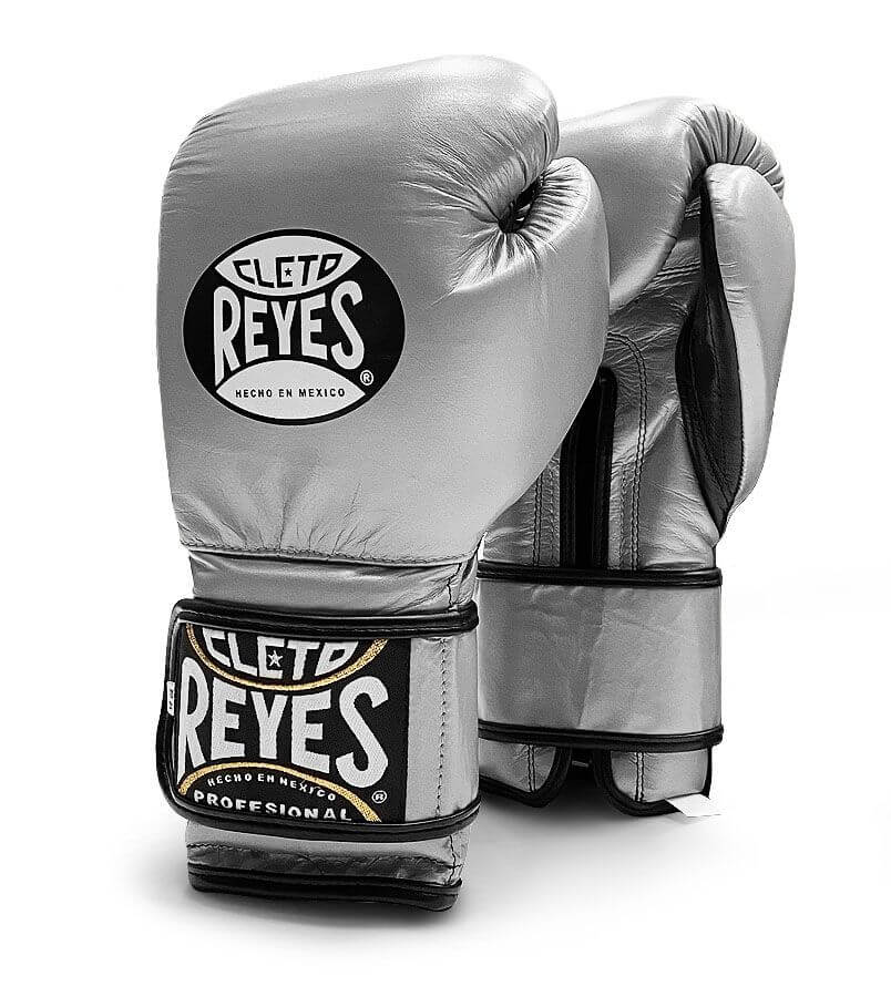 Cleto Reyes Boxing Gloves Training Velcro, Silver