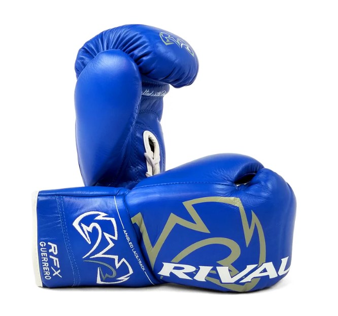 Rival Boxhandschuhe RFX-Guerrero Pro Fight SF-H mit Schnürung, Blau