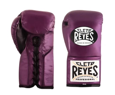 Cleto Reyes Boxing Gloves Professional Fight with Laces, Violet