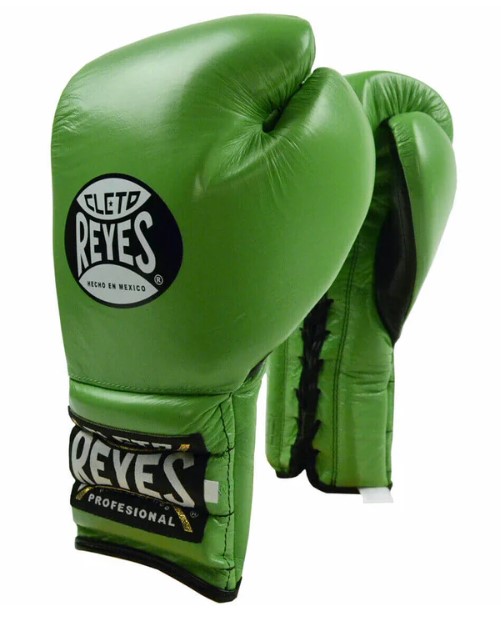 Cleto Reyes Boxing Gloves Traditional Training with Laces, Green