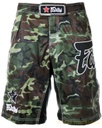 Fairtex Fight Shorts AB7 Nylon Camo, Green-Brown