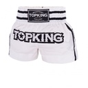 Top King Muay Thai Shorts TKTBS-216, Weiß