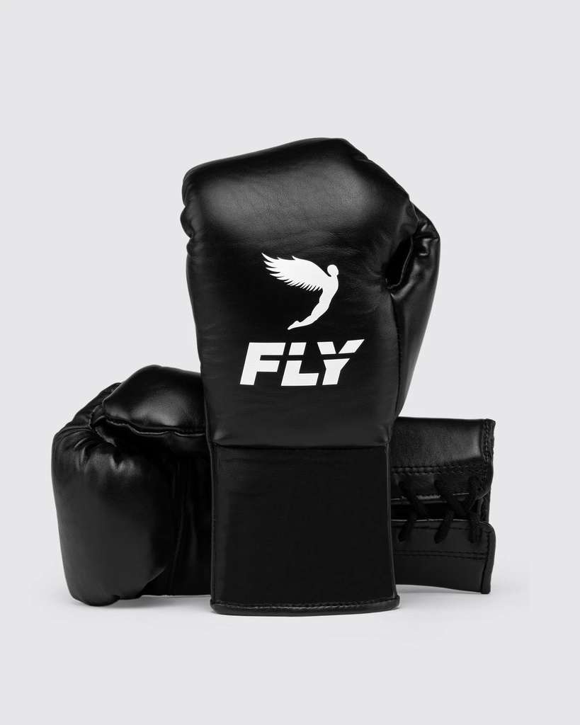 Fly Boxing Gloves Kyo Pro-Fight with Laces, Black