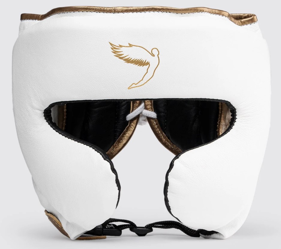 Fly Head Guard Knight 2, White-Gold