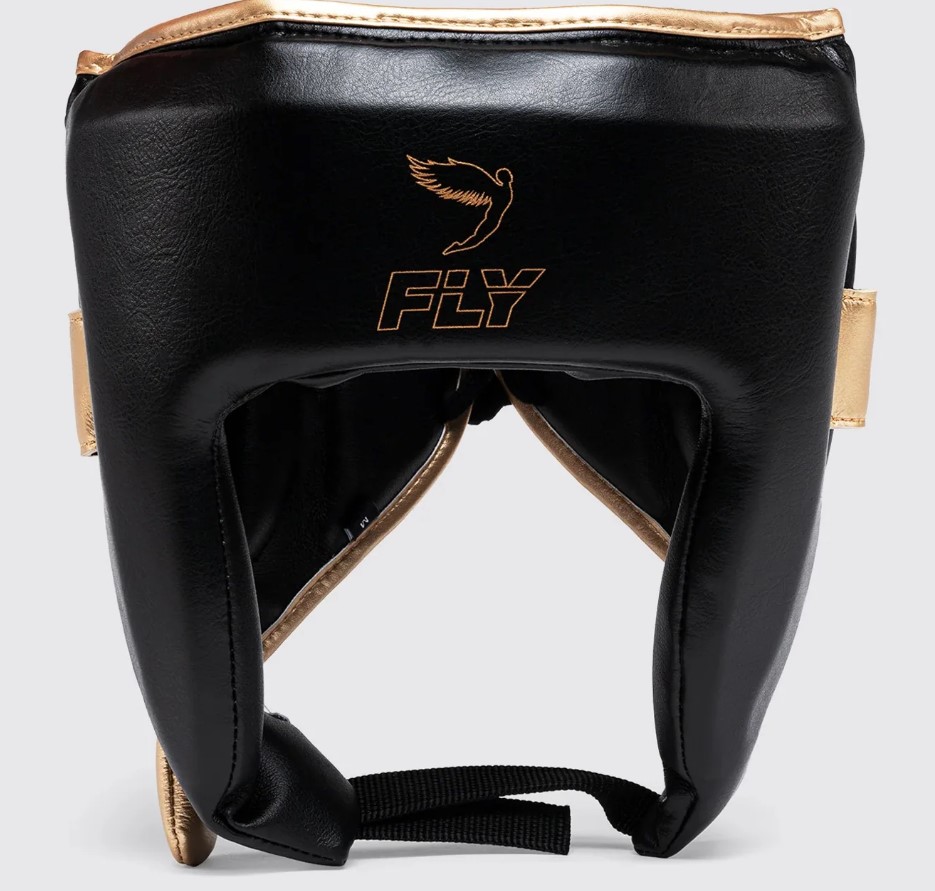 Fly Head Guard Open Face X, Black-Gold