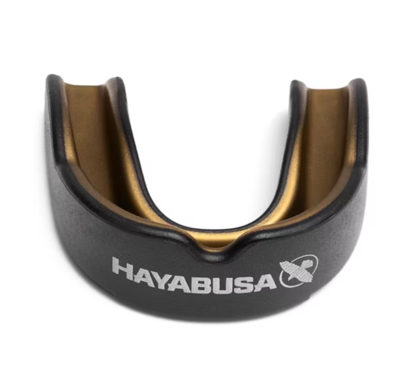 Hayabusa Mundschutz Combat, Schwarz-Gold