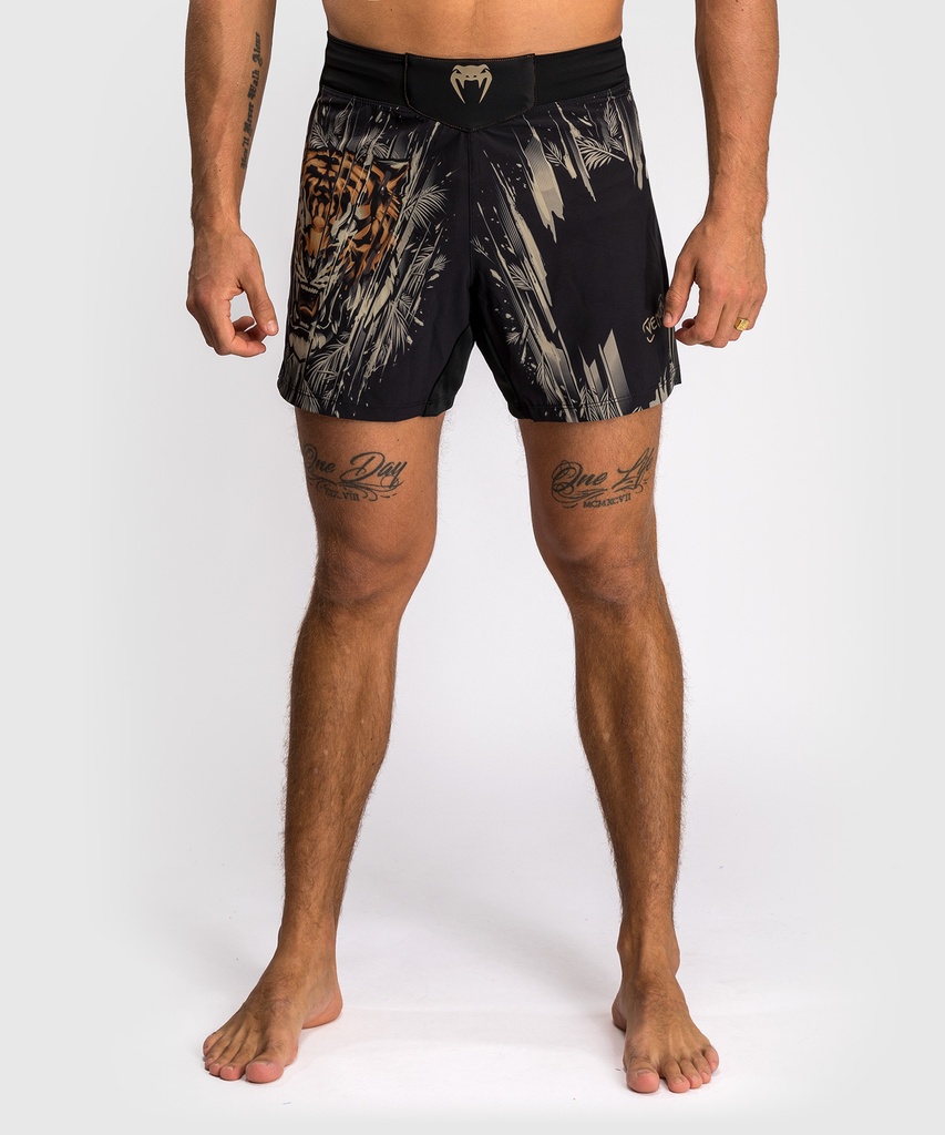 Venum Fight Shorts Tiger, Schwarz-Orange