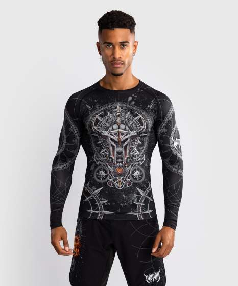 Venum Rash Guard Gladiator 5.0, Schwarz-Silber