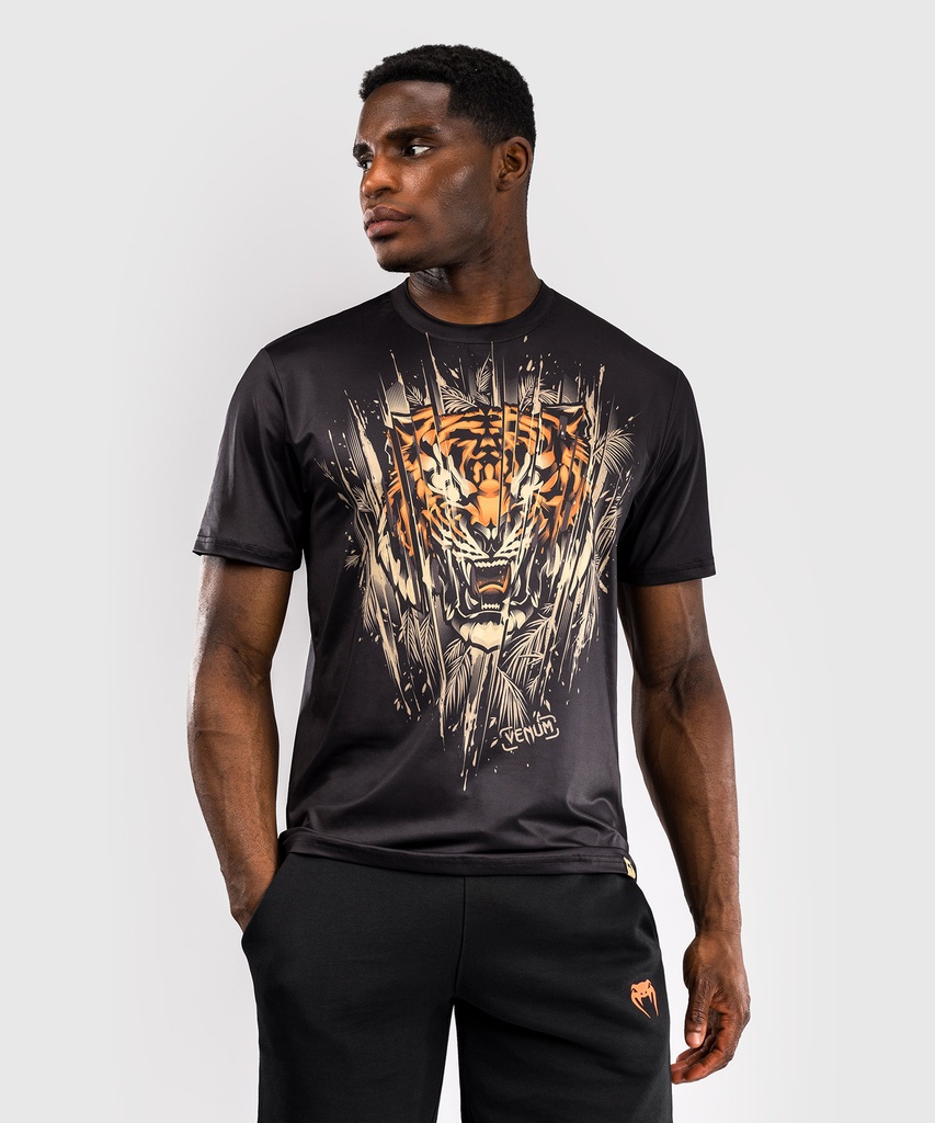 Venum T-Shirt Dry Tech Tiger, Black