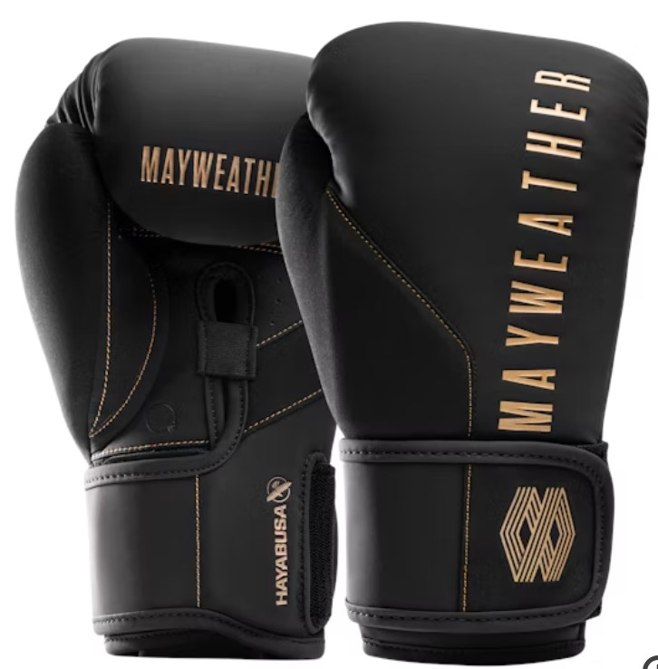 Hayabusa Boxhandschuhe Mayweather Champ, Schwarz-Gold