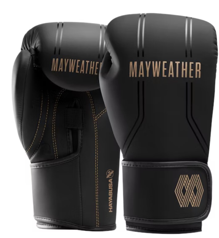 Hayabusa Boxing Gloves Mayweather Contender, Black-Gold