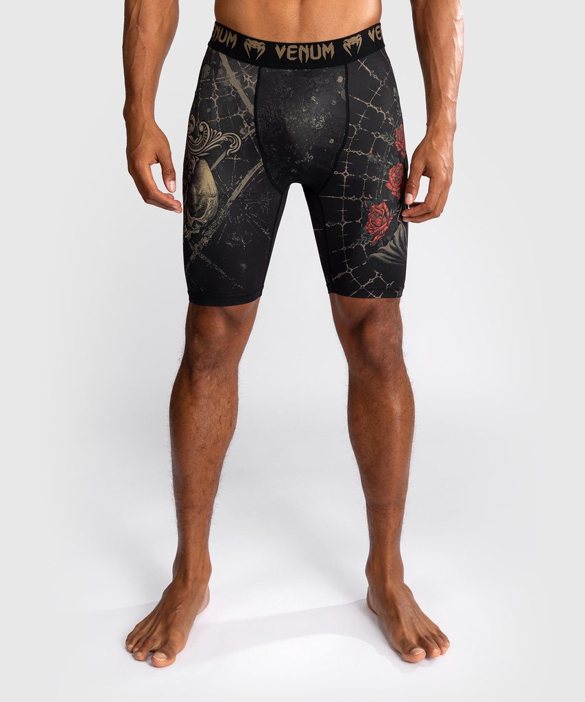 Venum Compression Shorts Santa Muerte 5.0, Black