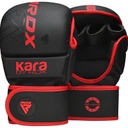 RDX MMA Gloves Sparring F6 Kara, Black-Red