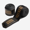 Hayabusa Boxbandagen Mayweather Deluxe 4,5m Unelastisch, Schwarz-Gold