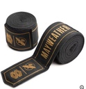 Hayabusa Hand Wraps Mayweather Stretch 4,5m Semi-Elastic, Black-Gold