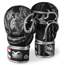 Phantom MMA Gloves Sparring Muay Thai LE, Black-Silver