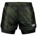 Phantom Fight Shorts Fusion 2in1 Camo Tiger, Grün