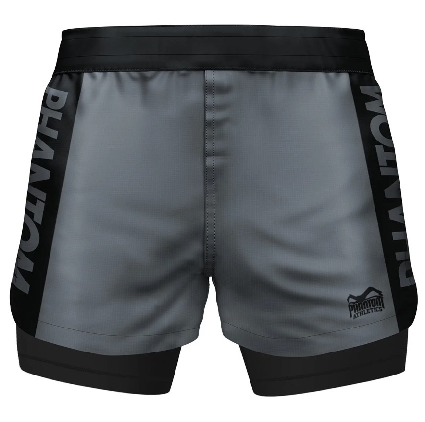 Phantom Fight Shorts Fusion 2in1, Gray