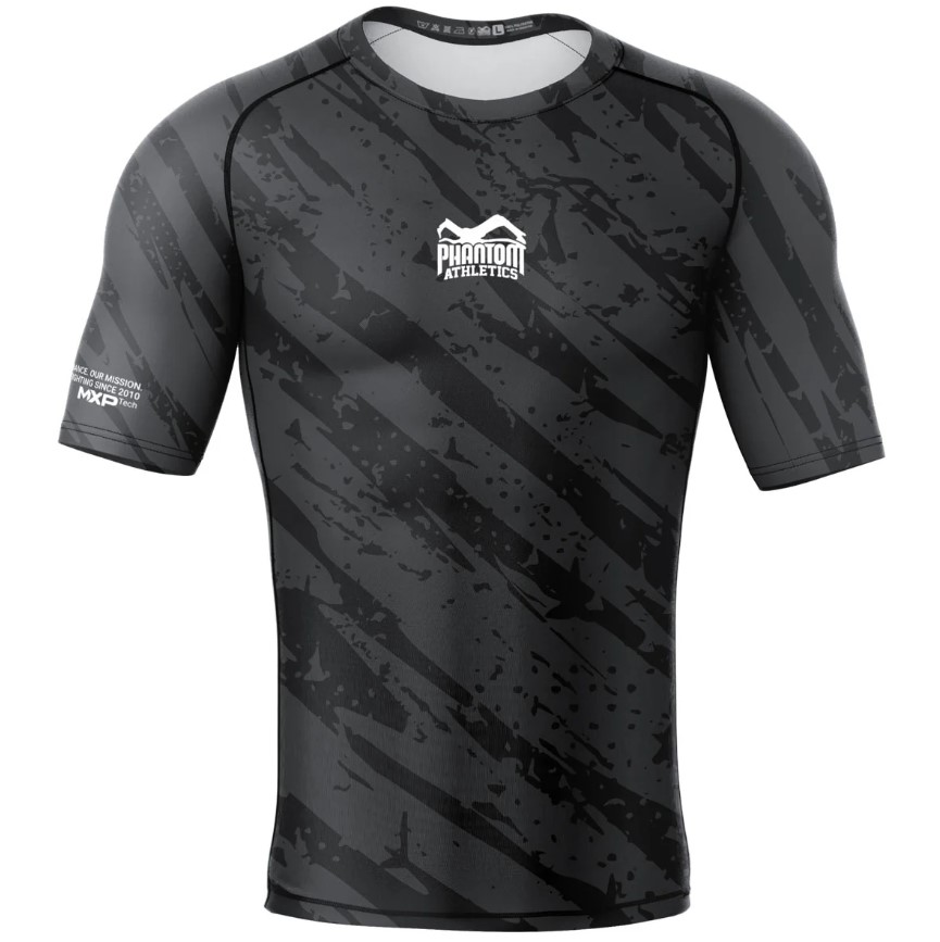 Phantom Rash Guard Evo Camo Tiger, Black-Gray