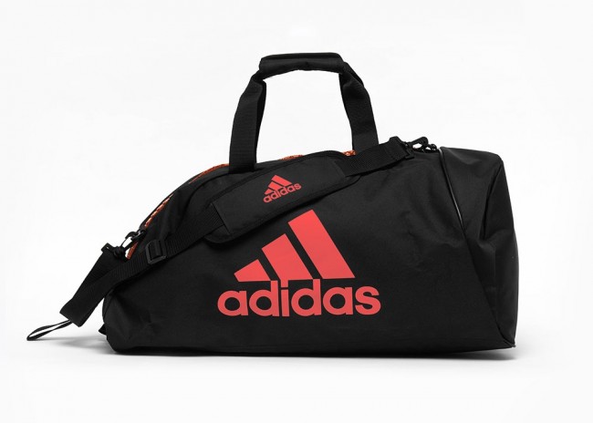 adidas Gym Bag 2in1 Polyester, Black-Red