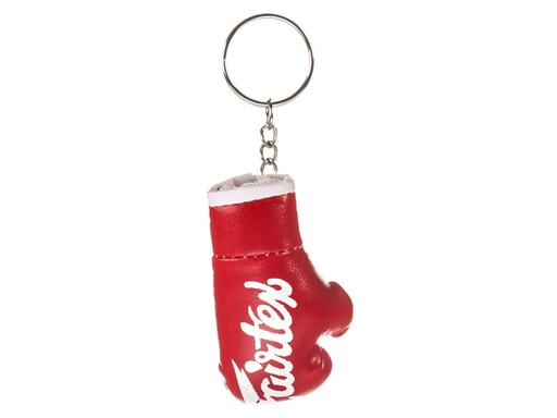 [KC-1-R-W] Fairtex Mini Boxing Glove Keyring, Red