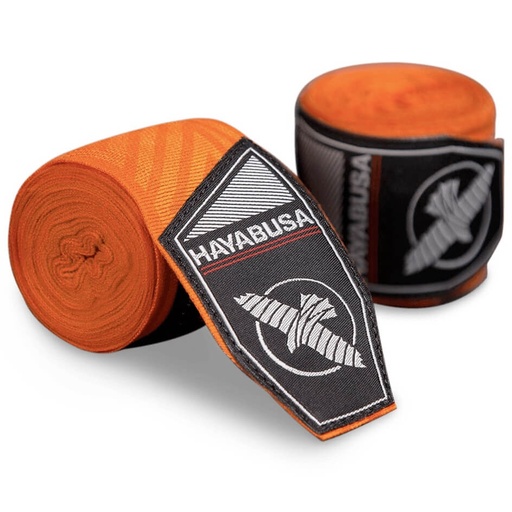 [PSPHW-OM-180-O] Hayabusa Boxbandagen Perfect Stretch Orange Maze 4,5m Halbelastisch