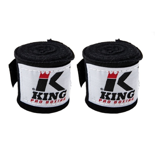 [KPB-BPC-S-4-5] King Pro Boxing Hand Wrap 4.5m Semi-Elastic, Black