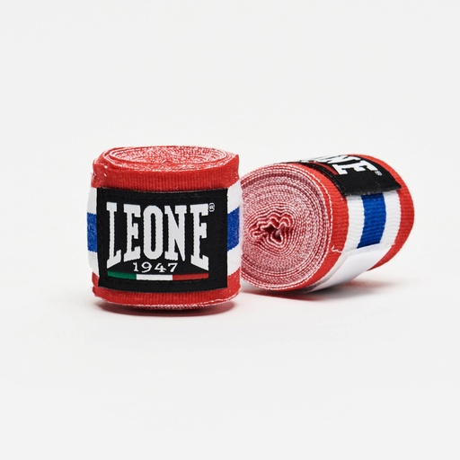 [AB705-TF-3-5] Leone Hand Wrap 3.5m Semi-Elastic, Red-White-Blue