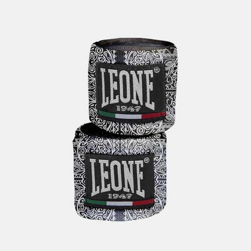 [AB705-MAO-3-5] Leone Hand Wrap 3.5m Semi-Elastic, Black-White