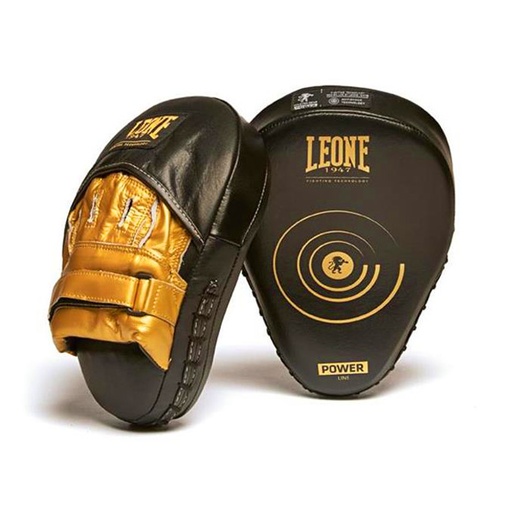 [GM410-S-GO] Leone Boxpratzen Power Line, Schwarz-Gold