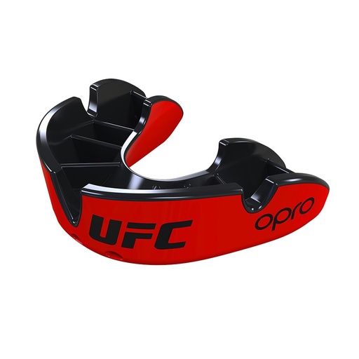 [OPUFCZSIL-R-S] UFC Mouthguard Opro Silver, Red-Black