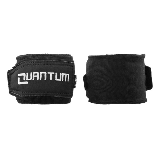 [QHW1-S-4-5] Quantum Boxbandagen 4,5m halbelastisch, Schwarz