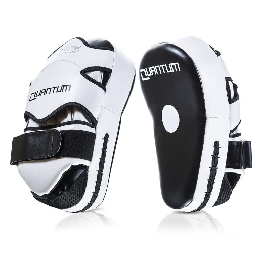 [QPMRX5-S-W-L] Quantum Punch Mitts RX5, White