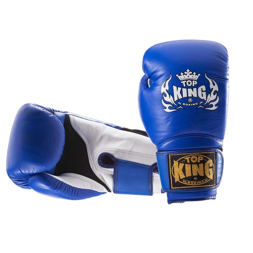 Top King Boxhandschuhe Super Air, Blau-Weiß